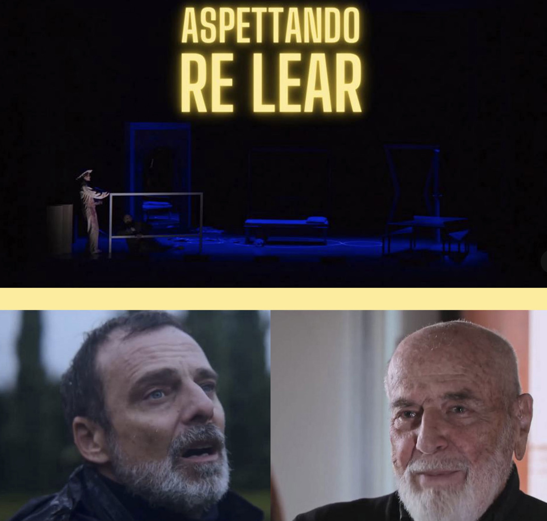 Alessandro Preziosi e Michelangelo Pistoletto - Aspettando Re Lear (foto ufficio stampa)