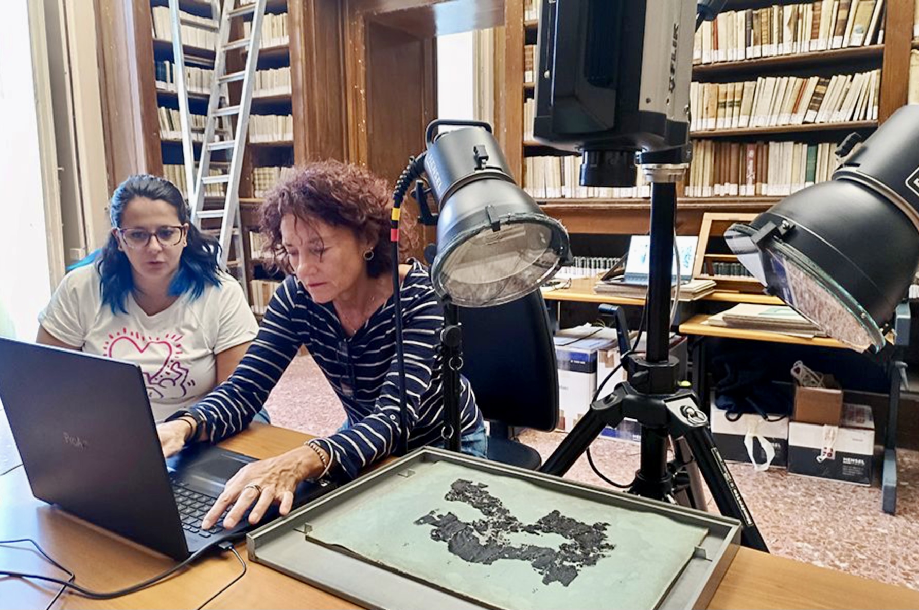 “Analisi e studio dei papiri carbonizzati di Ercolano” (foto ufficio stampa)