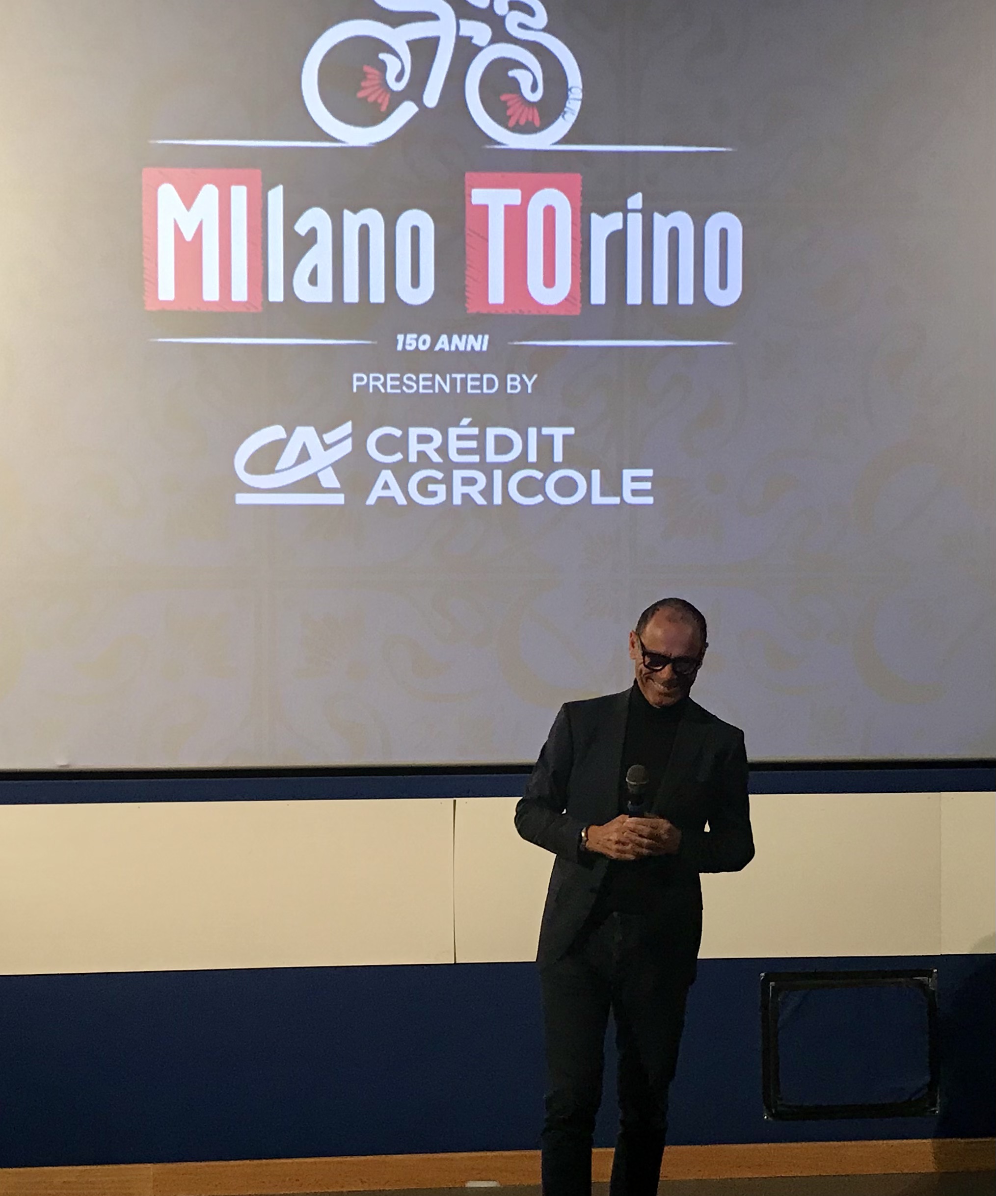 Torino, Cinema Massimo, &ldquo;Davide Cassani durante la conferenza stampa di presentazione della Milano-Torino 2026&rdquo;, photo credit Loredana Carena 