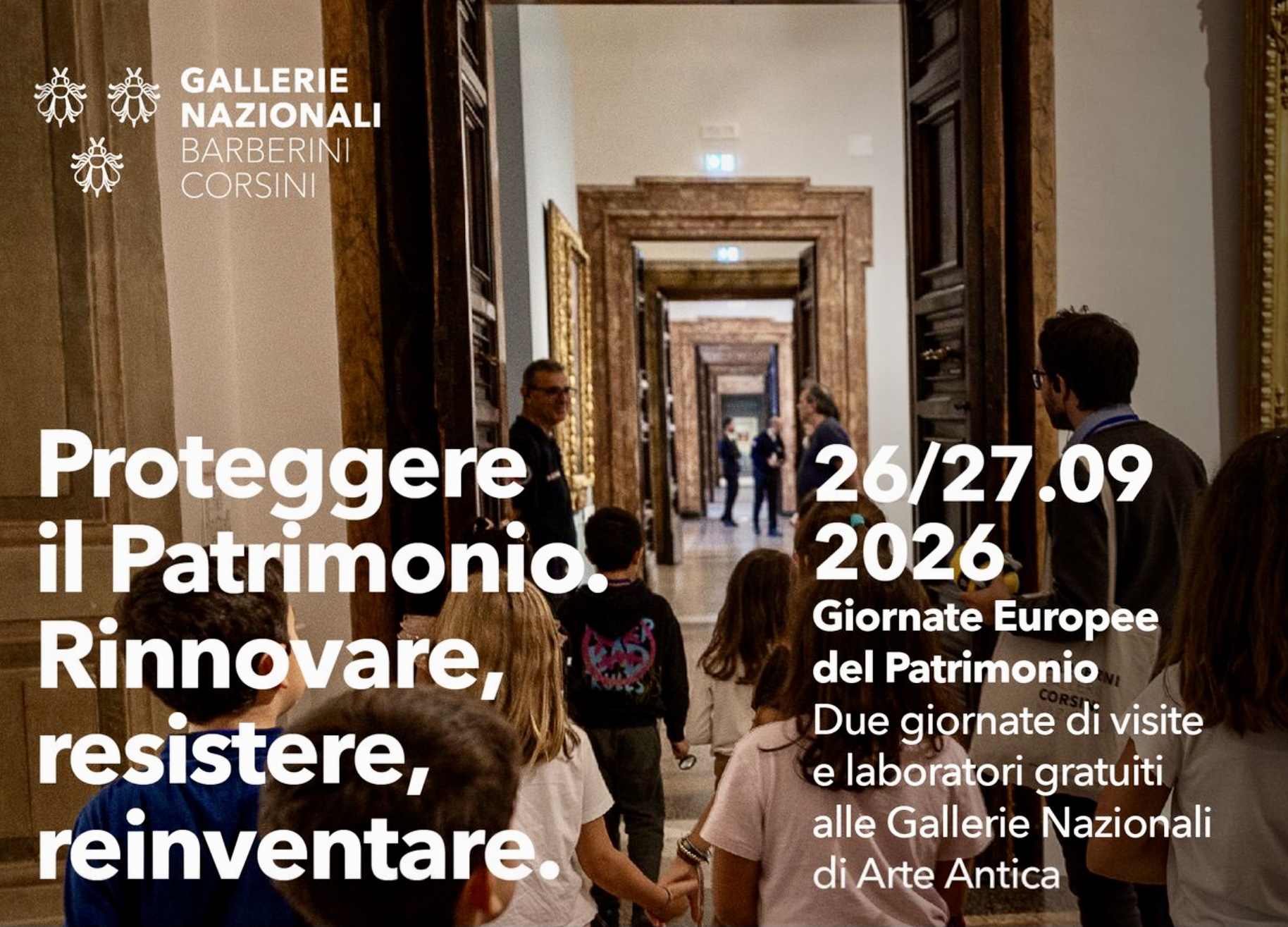 Giornate Europee del Patrimonio, sabato 26 e domenica 27 settembre 2026 (#loredanacarena, #carena, #carenaloredana, #culturapiù)